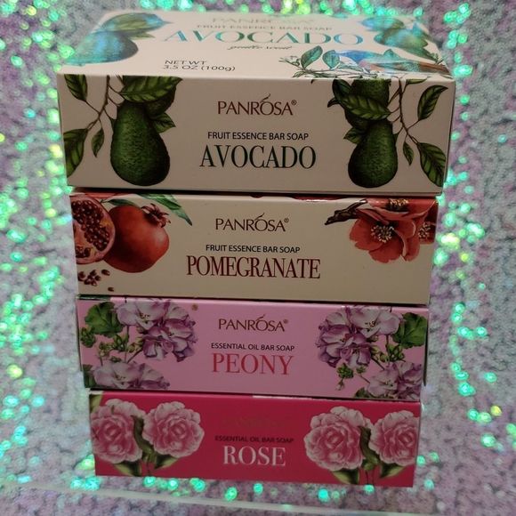 Bar Soap Panrosa Gift Pack 4 Scents Made In USA Essential Oil & Fruit Essence - Picture 13 of 13